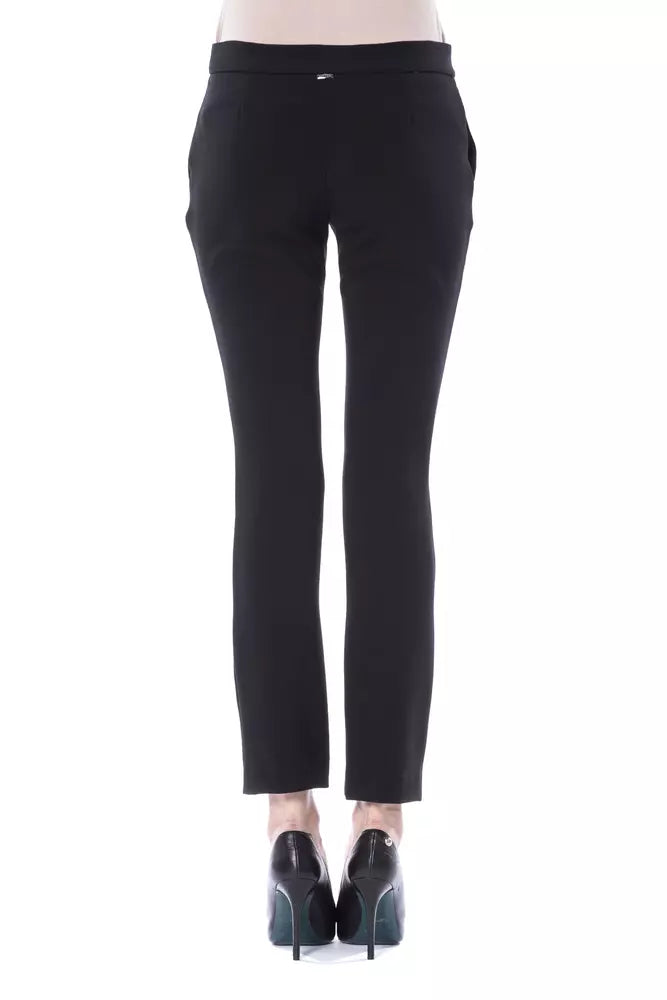 BYBLOS Black Polyester Women's Skinny Pant
