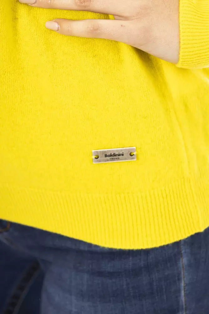 Baldinini Trend Yellow Cashmere Women Sweater