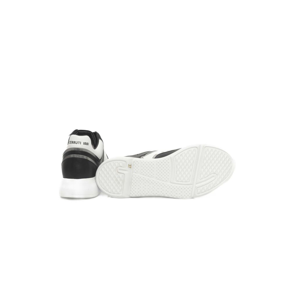 Cerruti 1881 Black Cowhide Women Sneaker