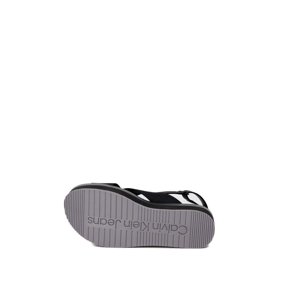 Calvin Klein Jeans Black Recycled Polyurethane Sandal