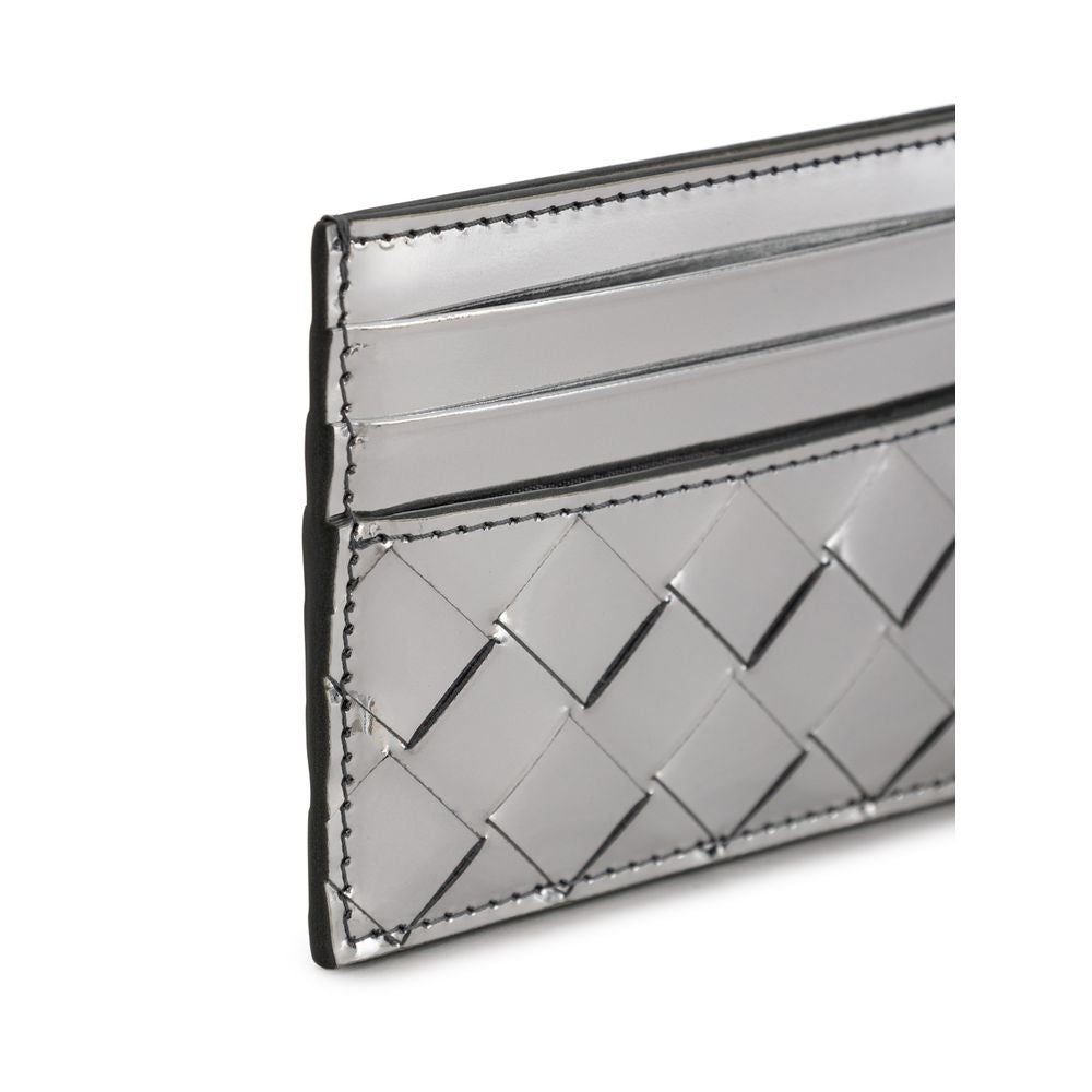 Bottega Veneta Gray Leather Wallet