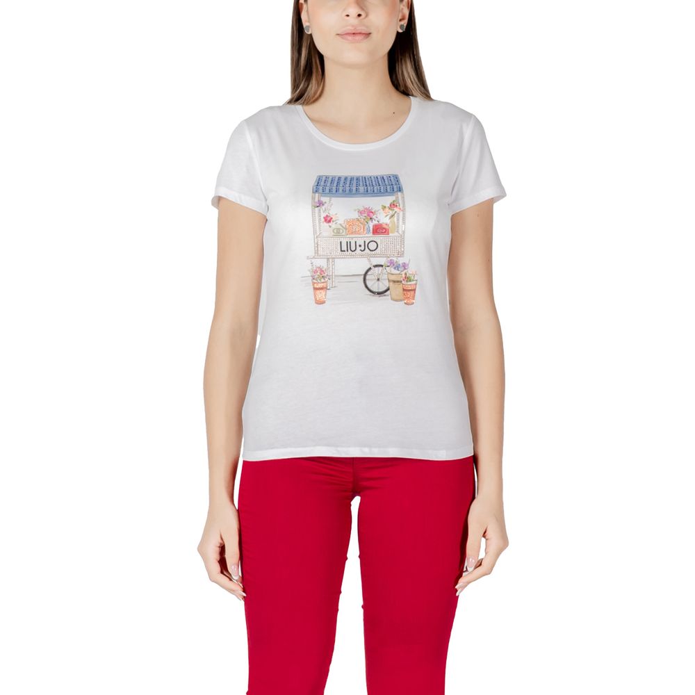 Liu Jo Bicolor Cotton Tops & T-Shirt