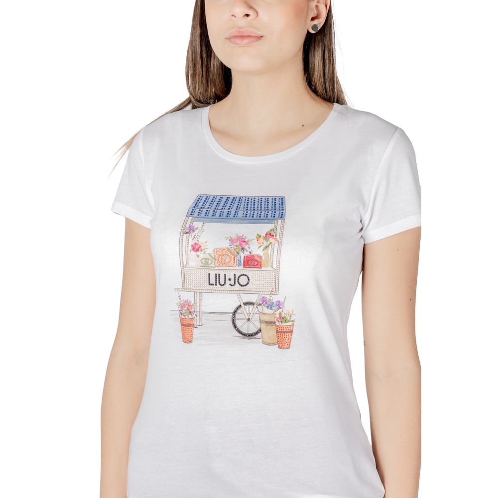Liu Jo Bicolor Cotton Tops & T-Shirt