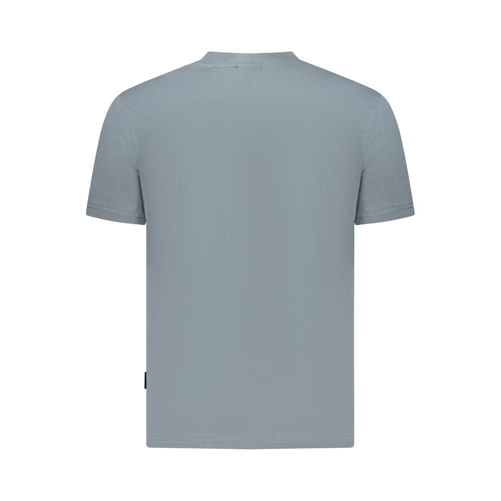 Napapijri Gray Cotton Men T-Shirt