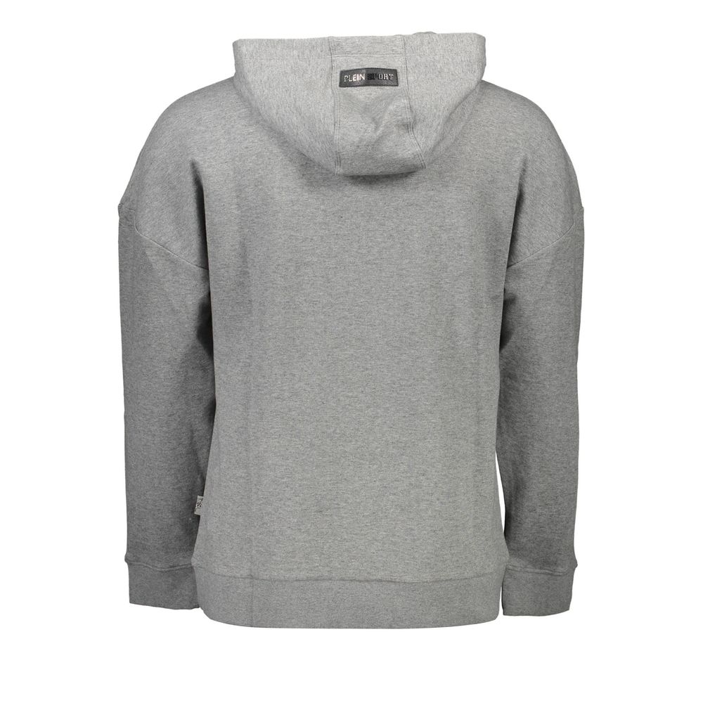 Plein Sport Gray Cotton Men Sweatshirt