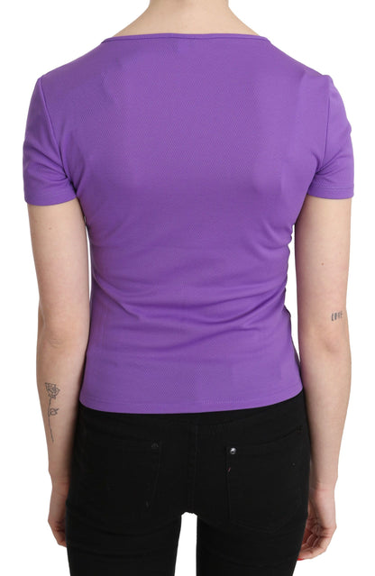 GF Ferre Chic Purple Casual Top for Everyday Elegance