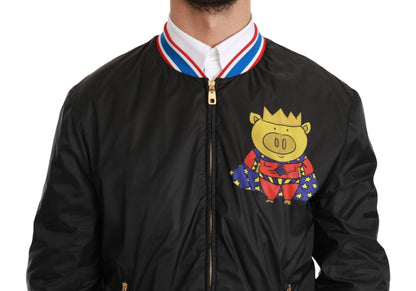 Dolce & Gabbana Elegant Multicolor Motive Bomber Jacket