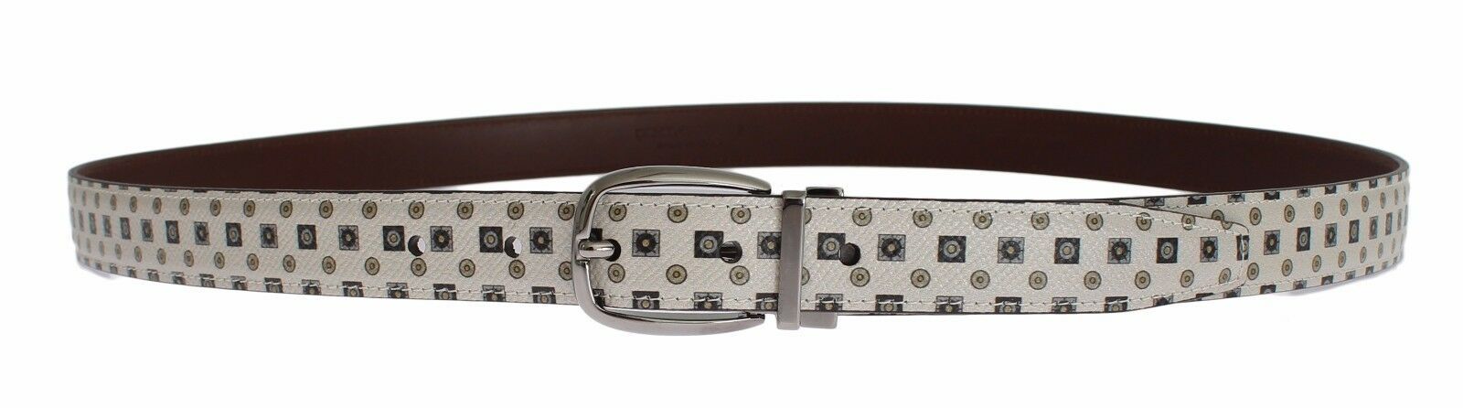 Dolce & Gabbana Elegant Baroque Silk Tie & Leather Belt Set