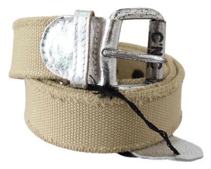 Costume National Elegant Beige Cotton Fashion Belt