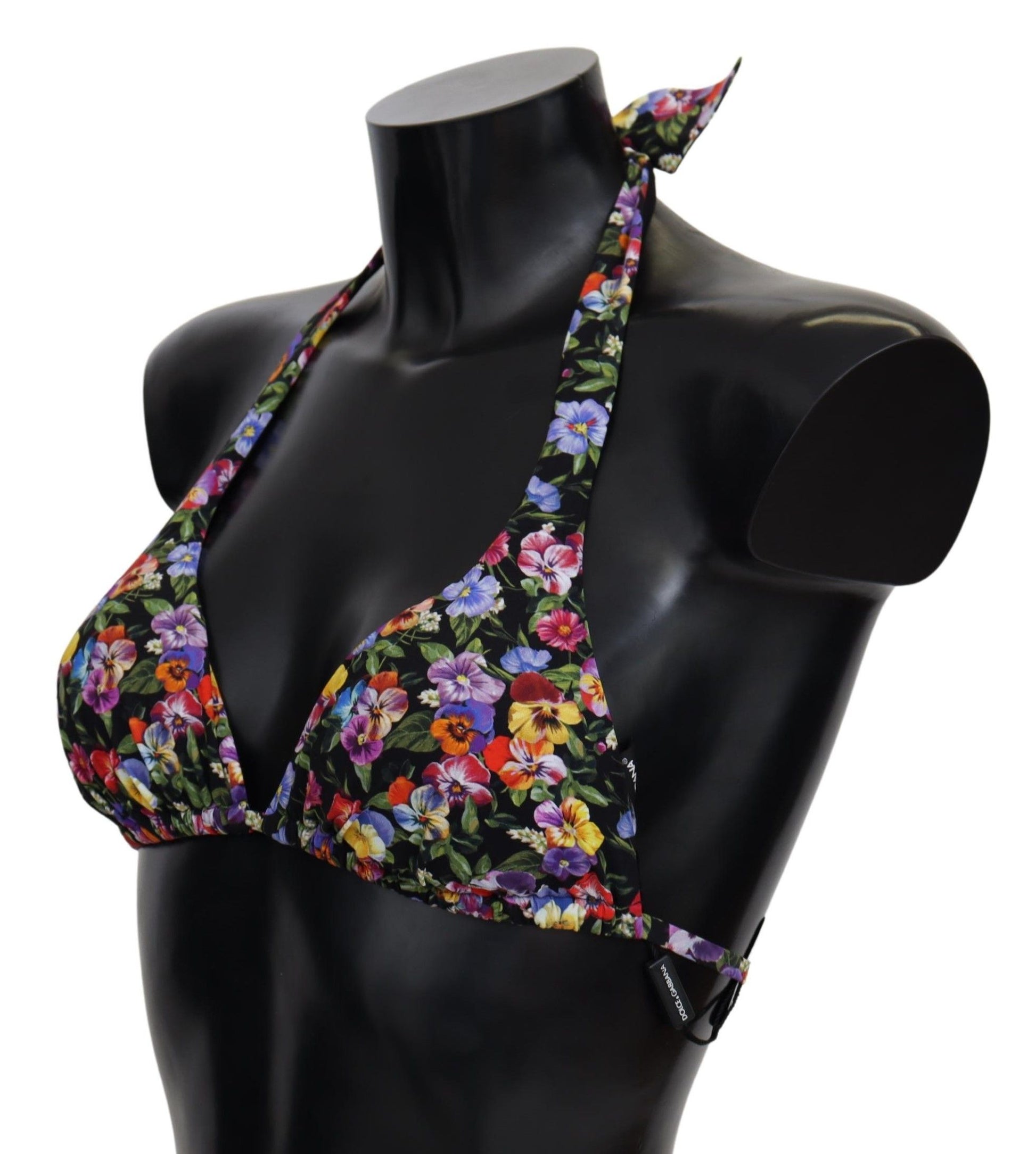 Dolce & Gabbana Chic Floral Printed Bikini Top