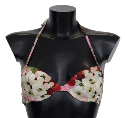 Dolce & Gabbana Floral Elegance Swimwear Top