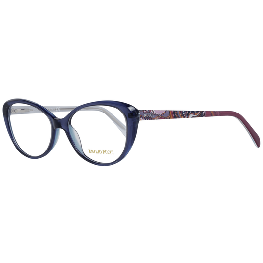 Emilio Pucci Chic Blue Full-Rim Designer Women's Eyewear