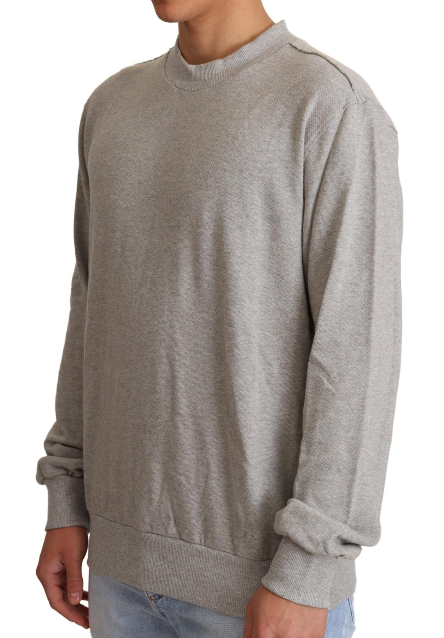 Dolce & Gabbana Sophisticated Gray Crewneck Sweater