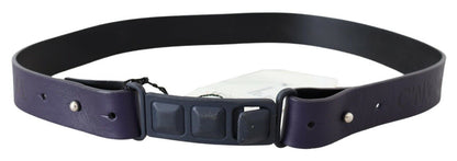 Costume National Chic Black Leather Fashion Belt