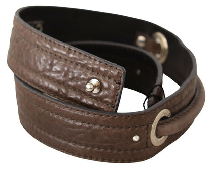 Costume National Elegant Brown Leather Fashion Belt