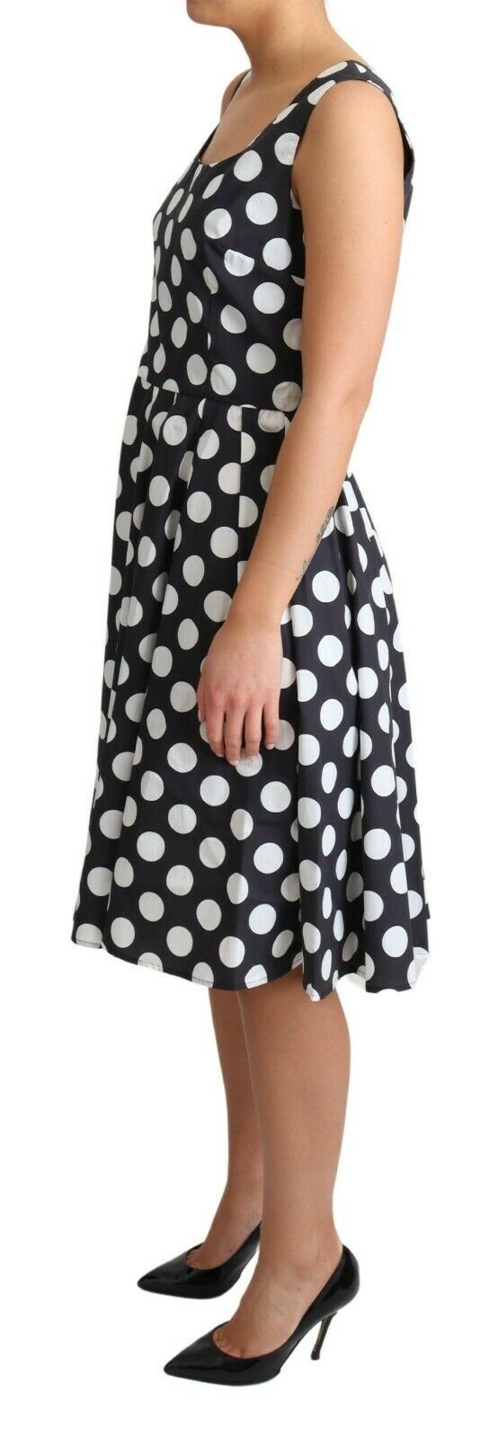 Dolce & Gabbana Polka Dot Sleeveless A-Line Dress