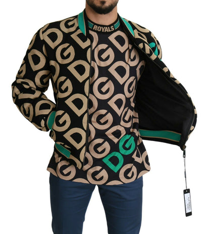 Dolce & Gabbana Iconic Printed Bomber Jacket – Exquisite Design