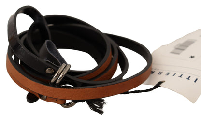 Costume National Elegant Brown Leather Fashion Belt