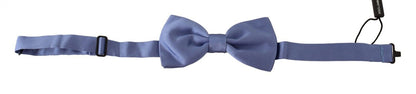 Dolce & Gabbana Elegant Purple Silk Bow Tie