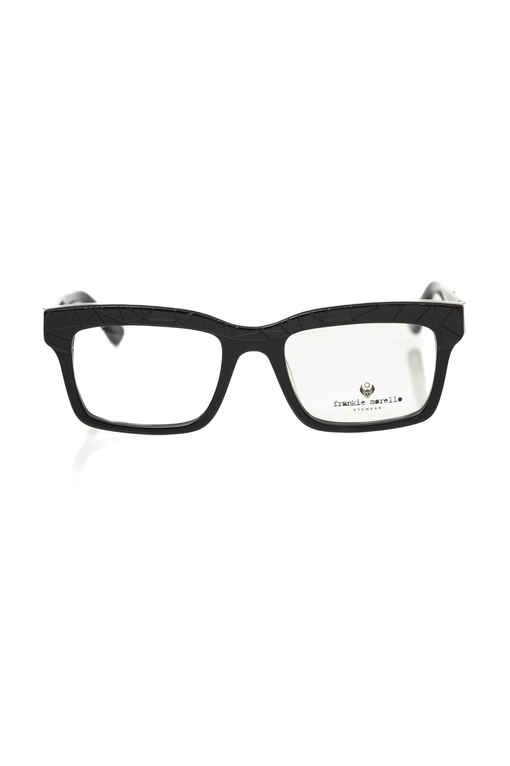 Frankie Morello Black Acetate Unisex Frame