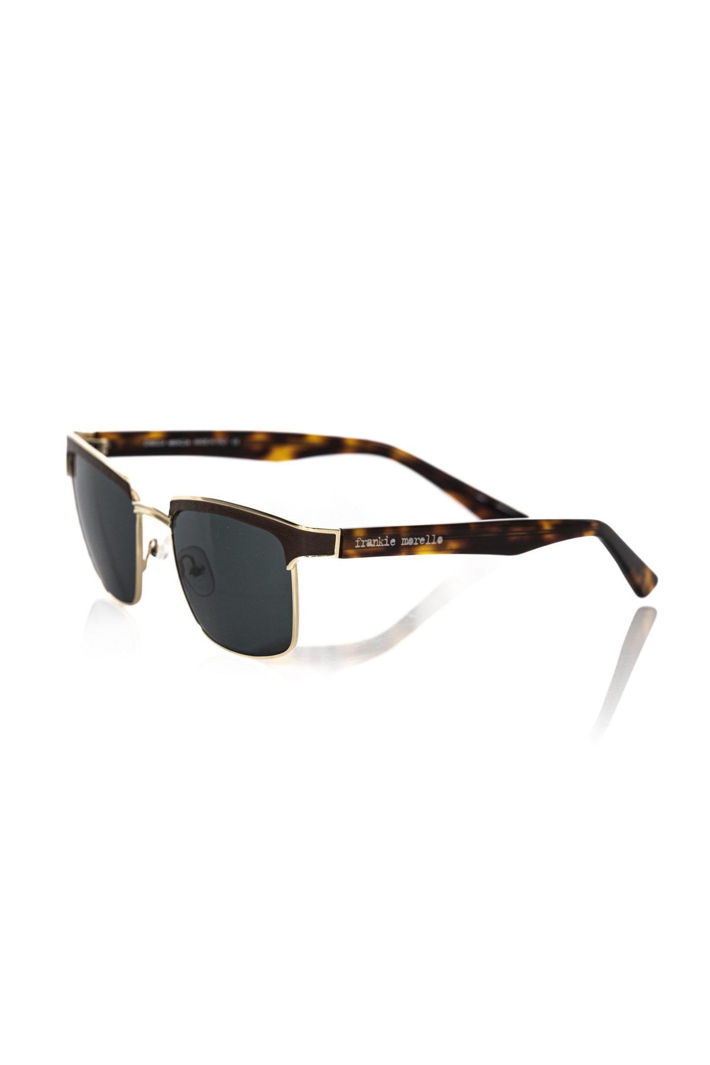 Frankie Morello Brown Metallic Men's Sunglass