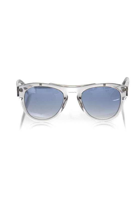 Frankie Morello White Acetate Men's Sunglass