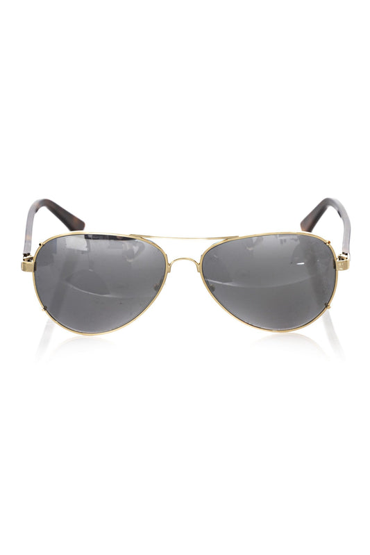 Frankie Morello Gold Metallic Men Sunglass