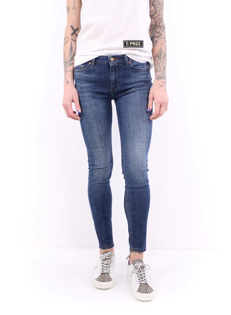 Don The Fuller Blue Cotton Women Jeans