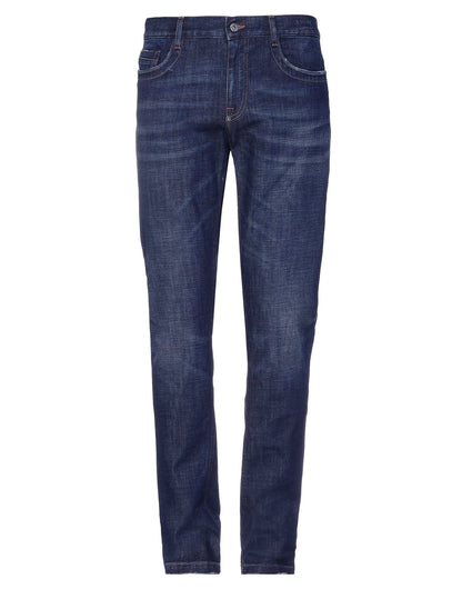 Bikkembergs Sleek Dark Blue Regular Fit Jeans