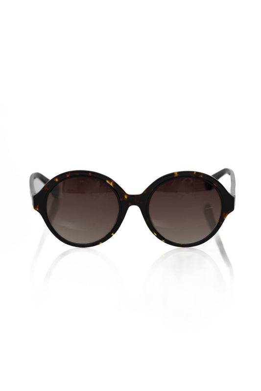 Frankie Morello Black Acetate Women Sunglass