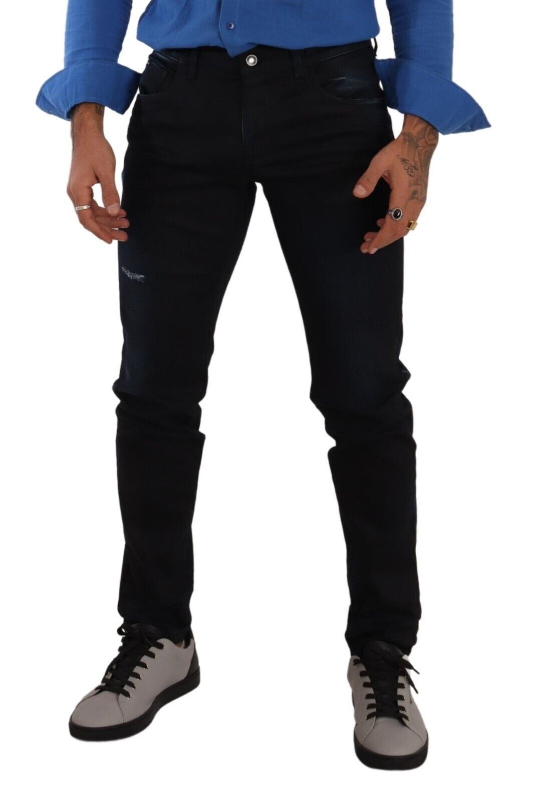 Dolce & Gabbana Elegant Slim Fit Dark Blue Denim Jeans