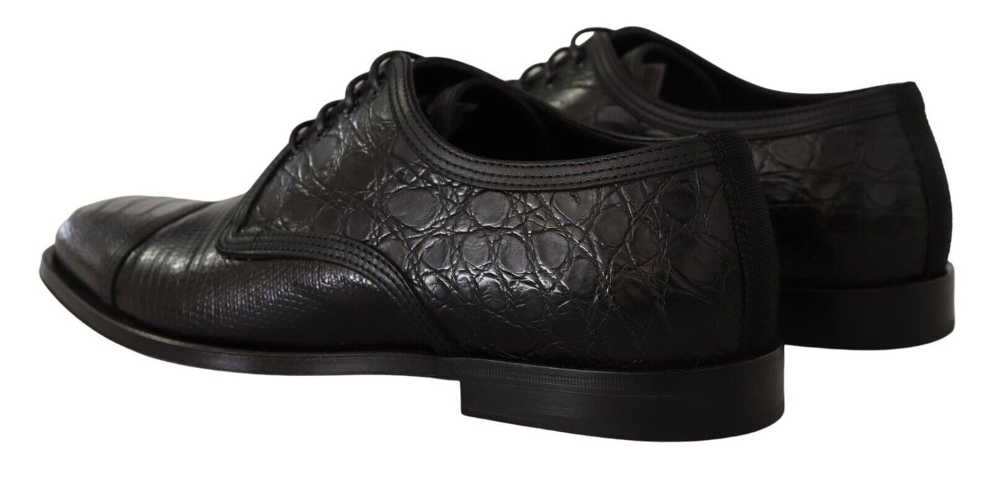 Dolce & Gabbana Exotic Leather Formal Lace-Up Shoes