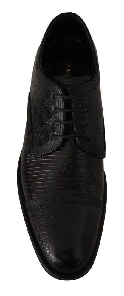 Dolce & Gabbana Exotic Leather Formal Lace-Up Shoes