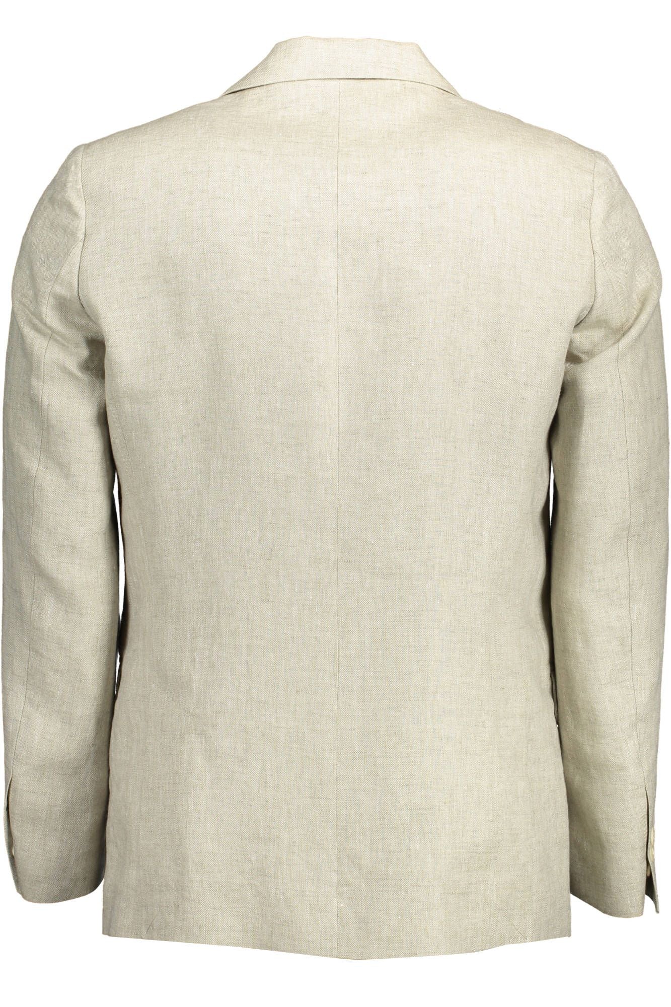 Gant Beige Linen Men Jacket