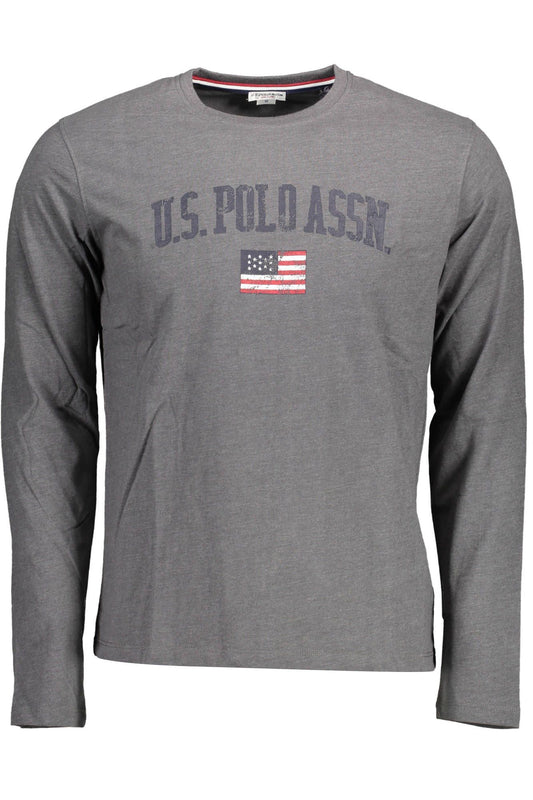 U.S. POLO ASSN. Gray Cotton Men T-Shirt