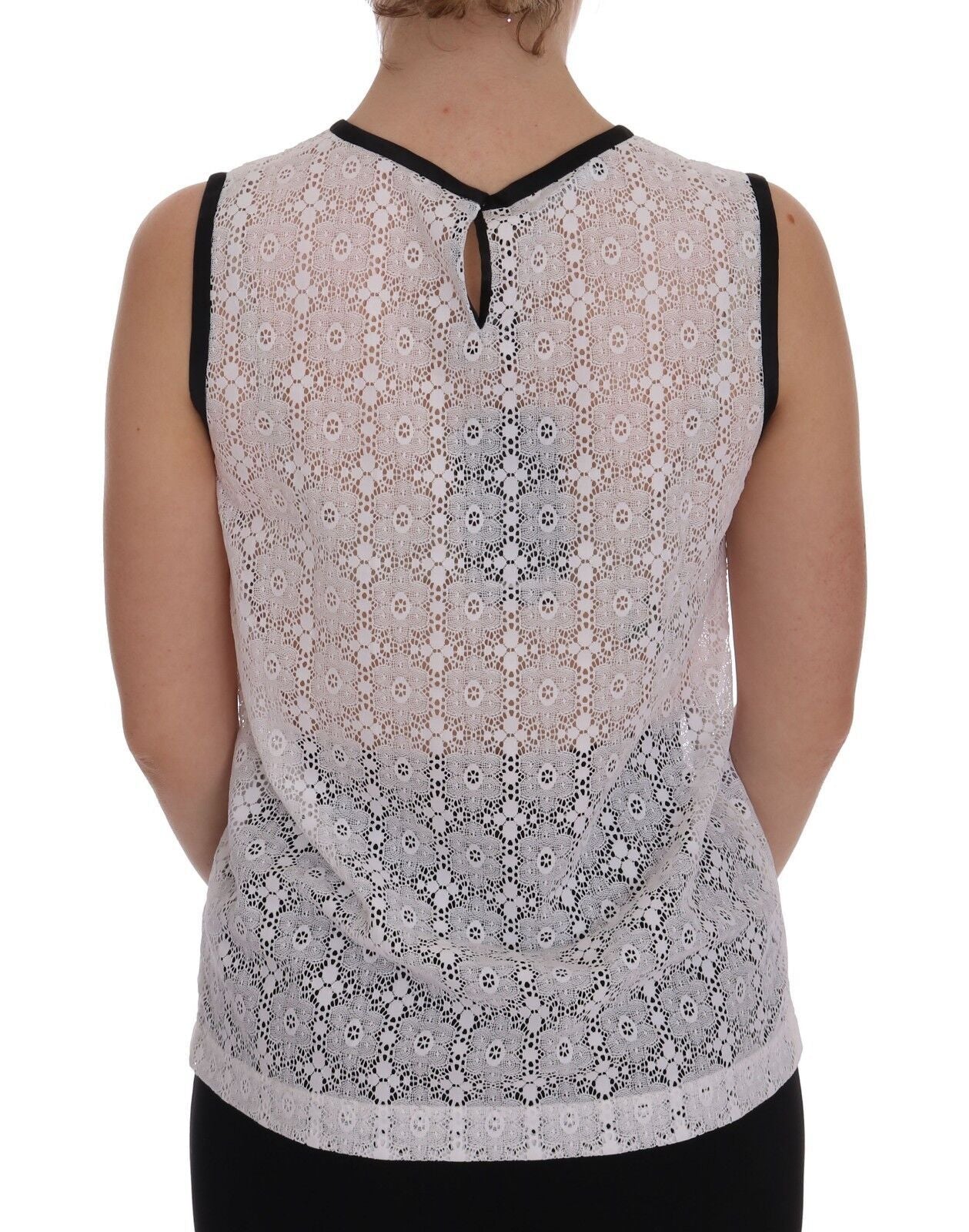 Dolce & Gabbana Elegant White Nylon Tank Top