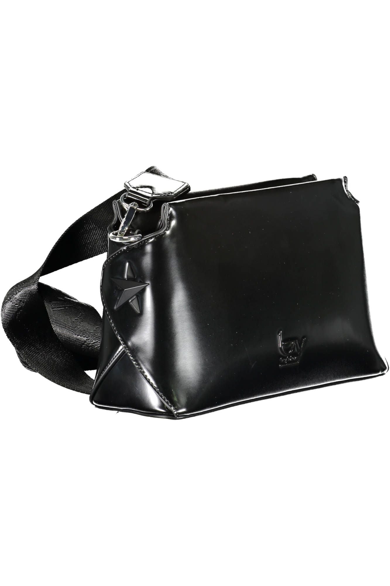 BYBLOS Elegant Black Contrasting Details Shoulder Bag