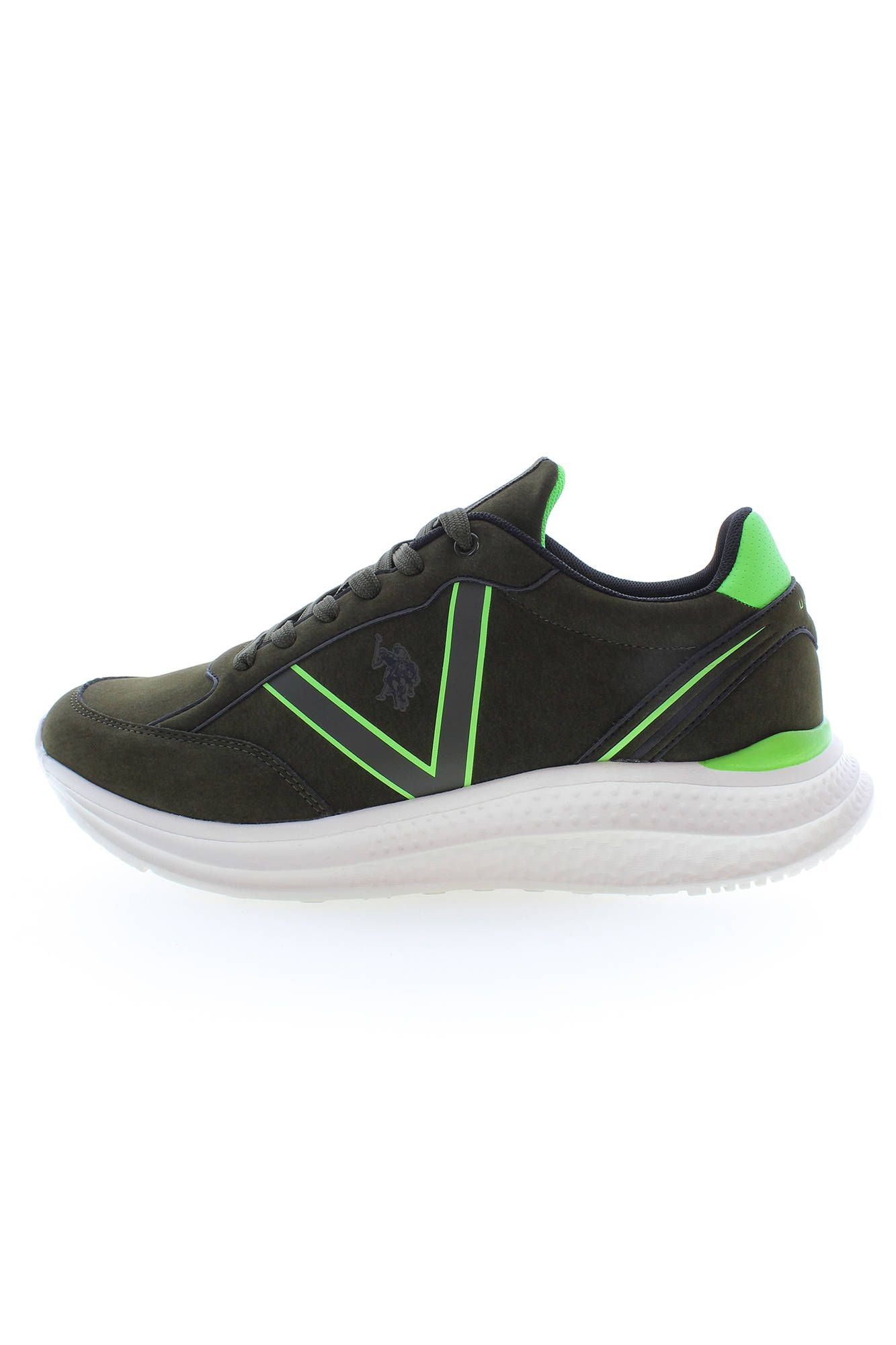 U.S. POLO ASSN. Green Laced Sports Sneakers with Logo Detail