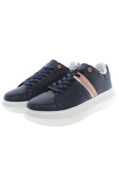 U.S. POLO ASSN. Blue Polyester Women Sneaker