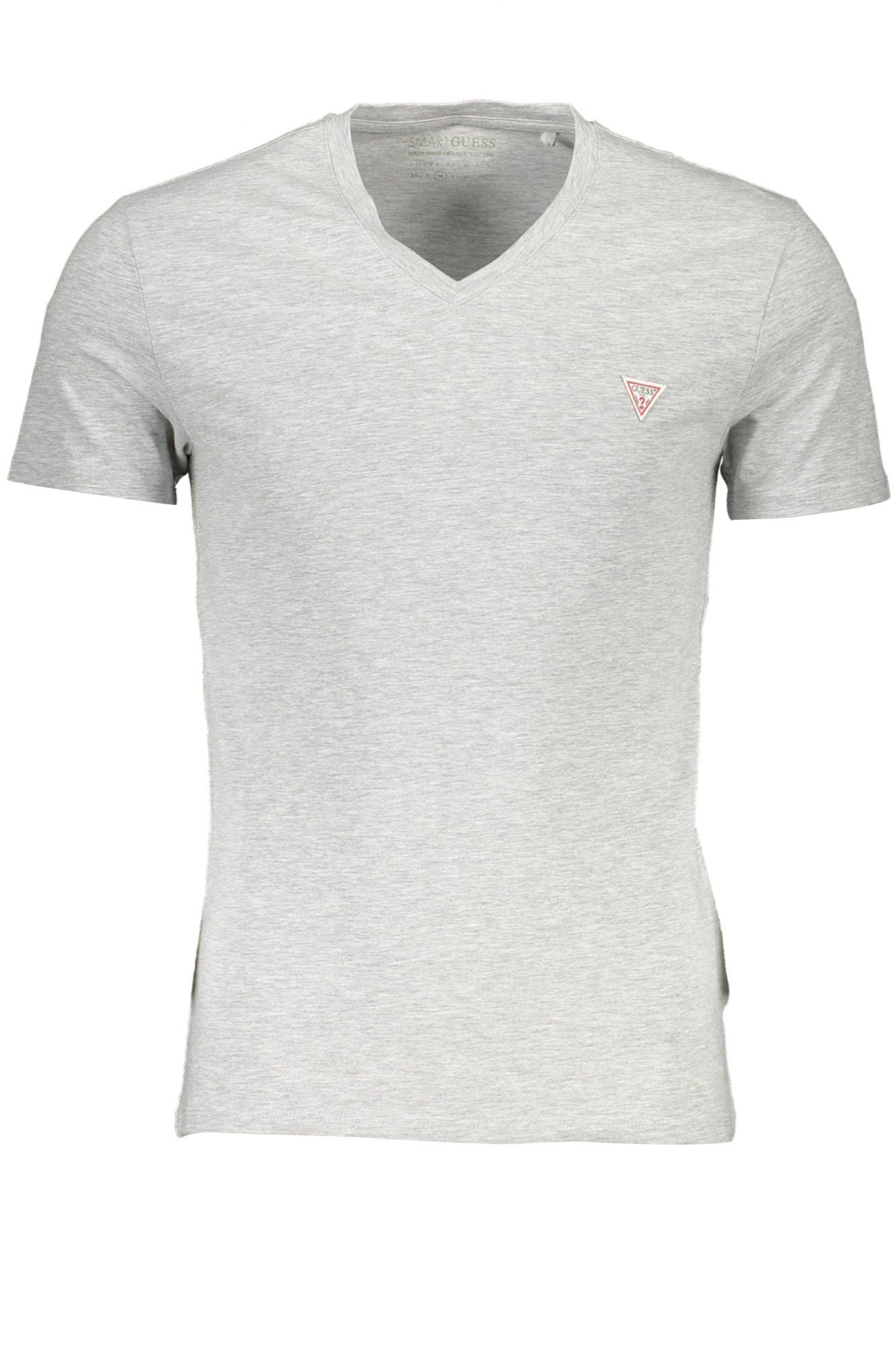 Guess Jeans Gray Cotton Men T-Shirt