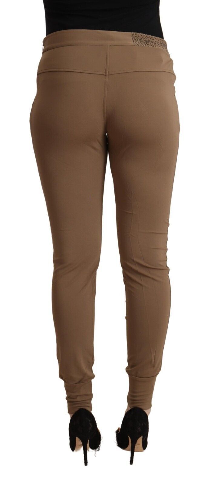 Scervino Street Chic Brown Mid Waist Tapered Pants