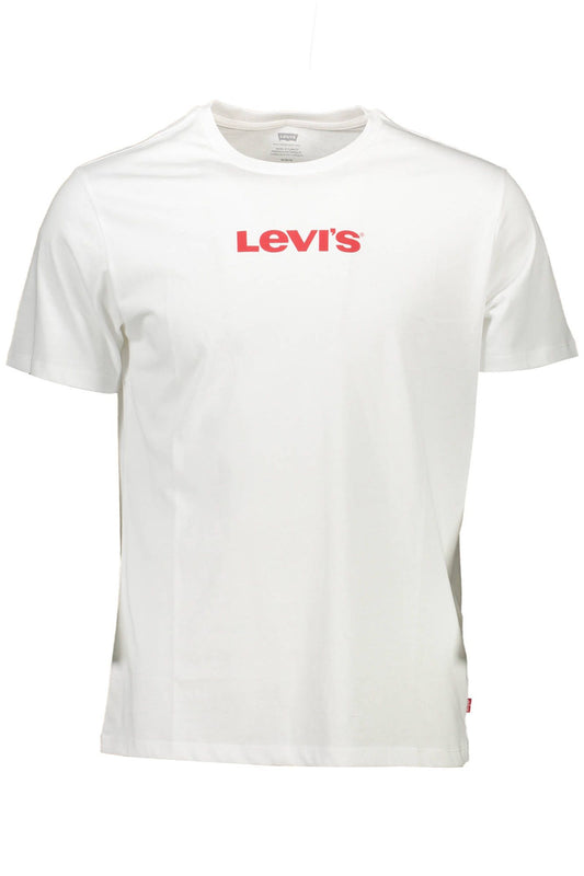 Levi's White Cotton Men T-Shirt