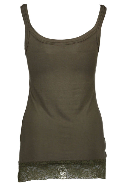 Silvian Heach Green Cotton Women Top