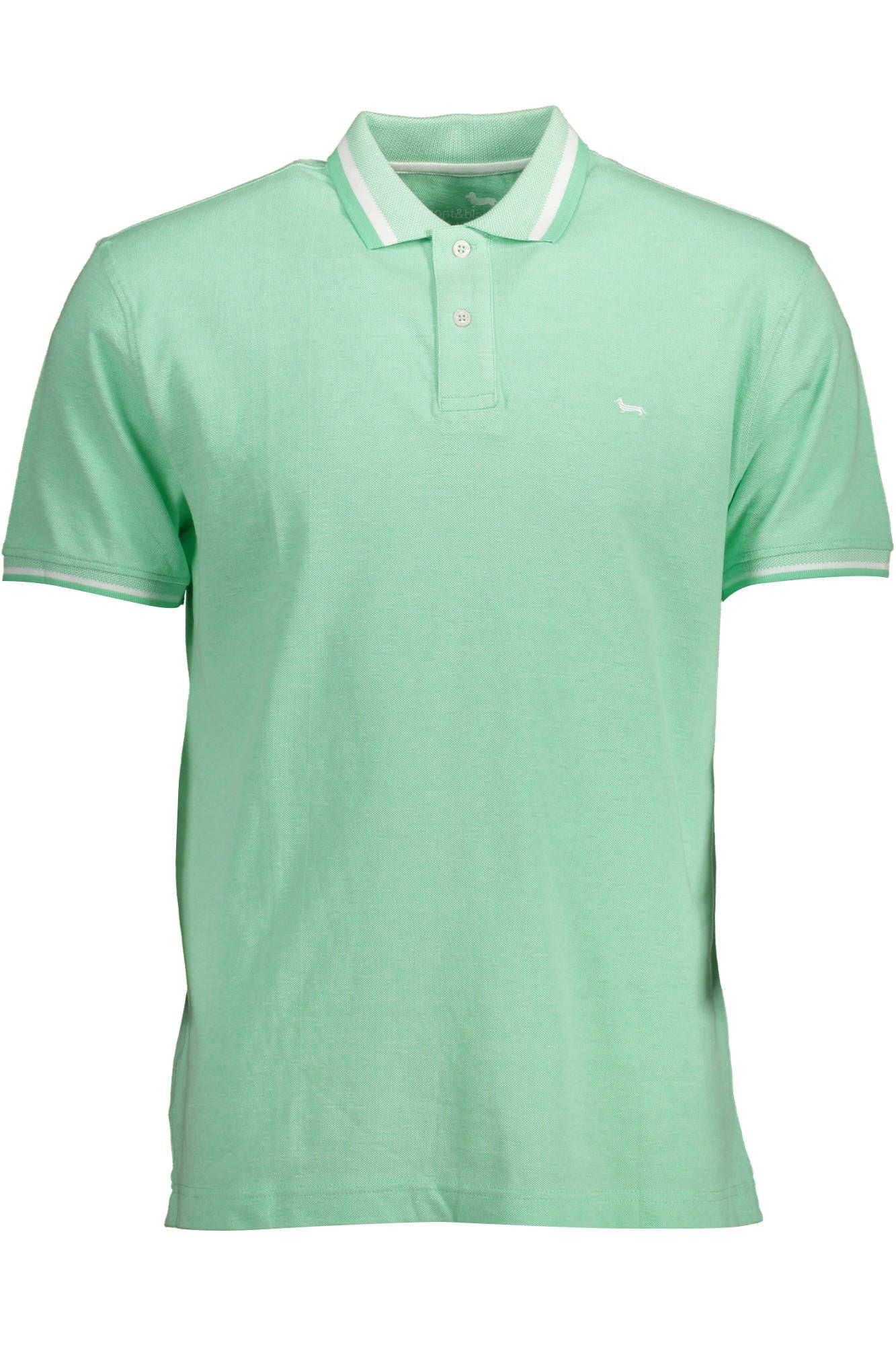 Harmont & Blaine Green Cotton Men Polo Shirt