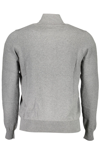 North Sails Gray Cotton Men Sweater