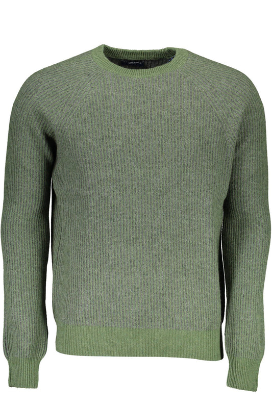 North Sails Green Wool Men Sweater