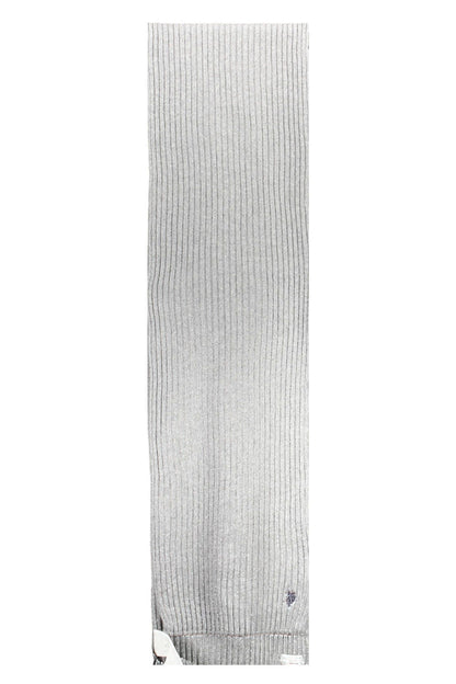 U.S. POLO ASSN. Gray Wool Men Scarf