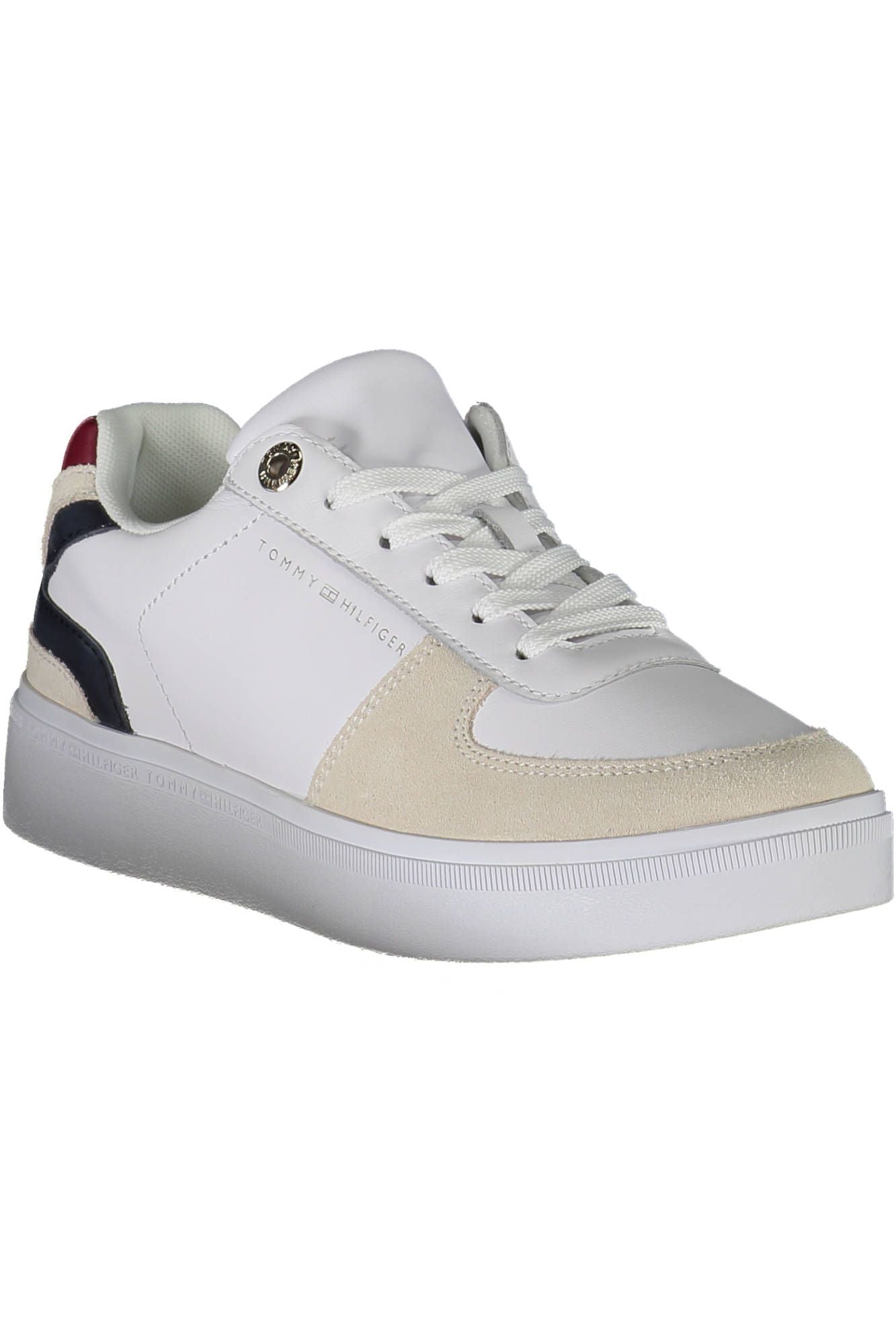 Tommy Hilfiger White Leather Women Sneaker