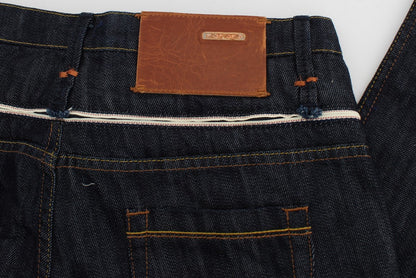 Acht Elegant Straight Leg Dark Blue Jeans