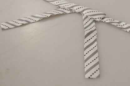 Dolce & Gabbana Chic Polka Dot Silk Bow Tie